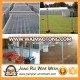 Powder Coated Welded Mesh Fence Panel and Hot Dipped Galvanized Metal Base for Temporary Fence